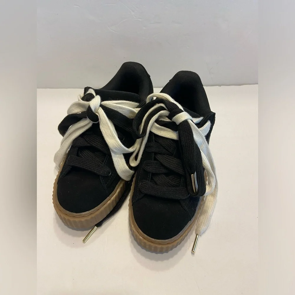 FENTY x PUMA Creeper Phatty Womens Rihanna Black Warm White Gum Brown 396403-01